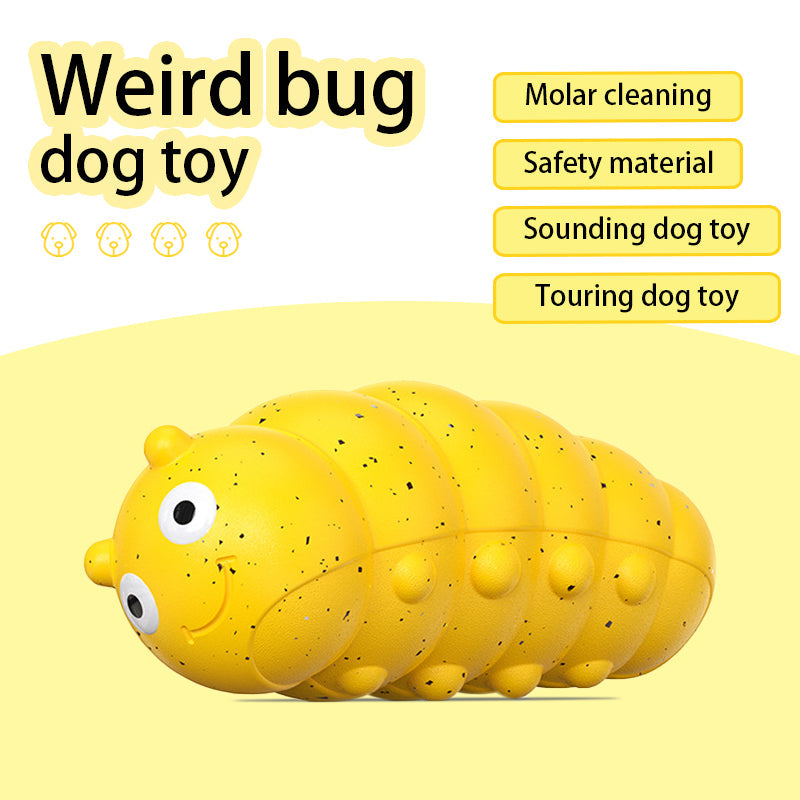 HKM-7037885 Teething Dog Toy with Sound-Activated Barking Bug for Engaging Play