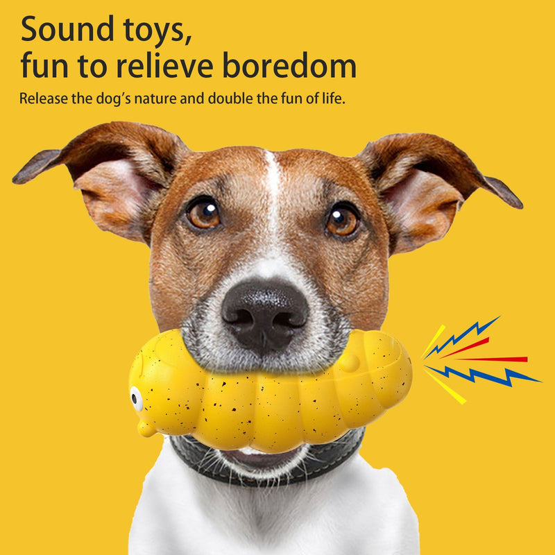 HKM-7037885 Teething Dog Toy with Sound-Activated Barking Bug for Engaging Play