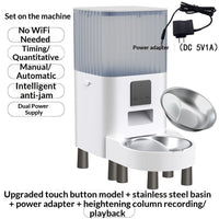 HKM-7038397 Smart Remote Pet Feeder with Schedule, Monitoring, and Voice Control Options