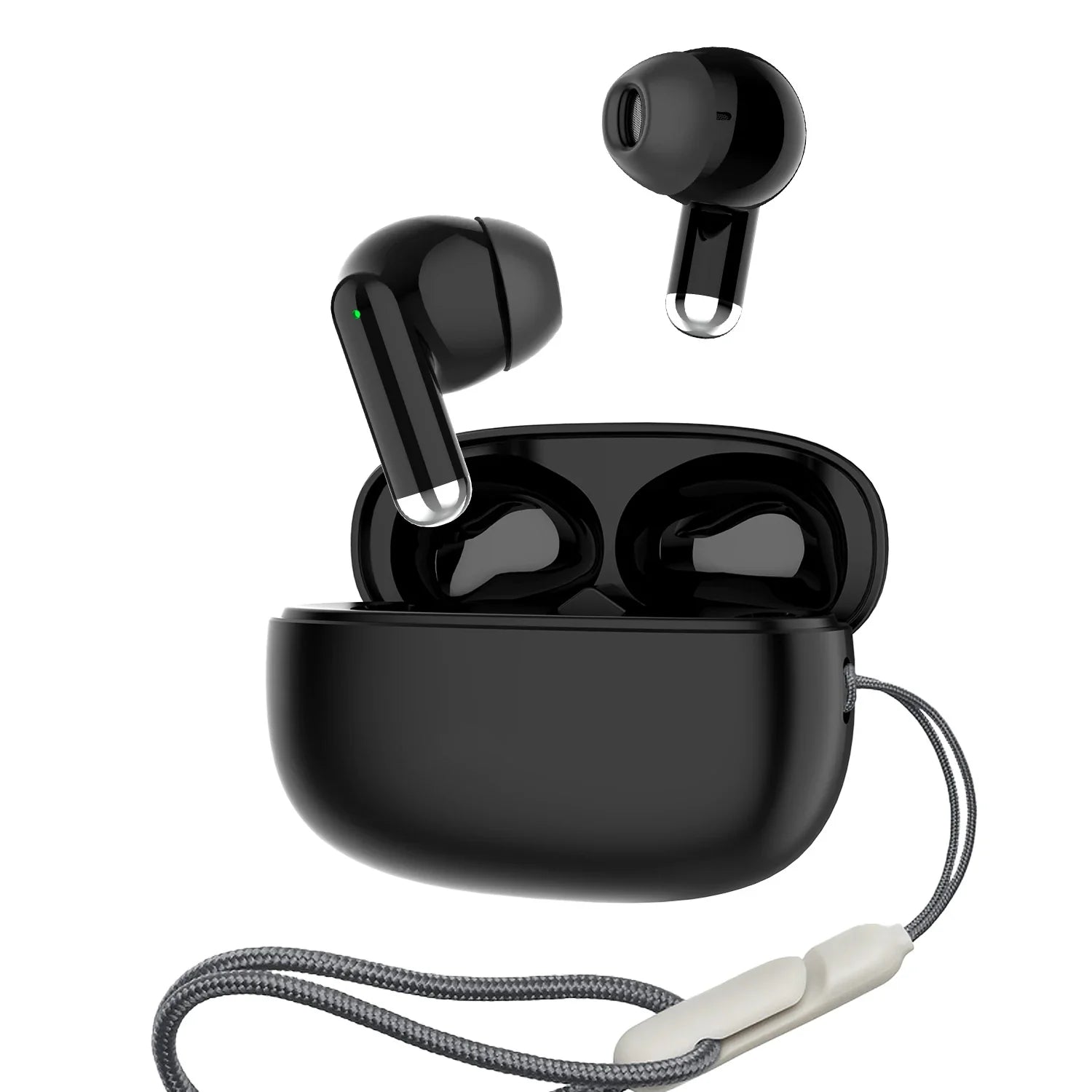 HKM-703891 Wireless Noise Cancelling Bluetooth Earbuds with LED Display for Sports and Everyday Use