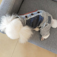 HKM-7039037 Thick Cotton Four-Legged Winter Clothing for Small Dogs