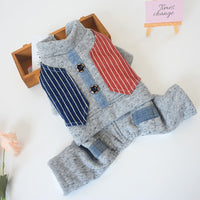 HKM-7039037 Thick Cotton Four-Legged Winter Clothing for Small Dogs