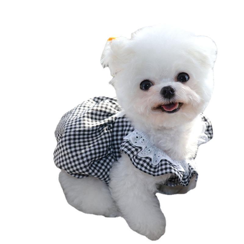 HKM-7039165 Summer Polyester Thin Dog Princess Dress - XS to XL Sizes Available