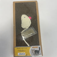 HKM-7040573 Durable Cat Scratching Post with Natural Sisal and Plush Base