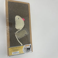 HKM-7040573 Durable Cat Scratching Post with Natural Sisal and Plush Base