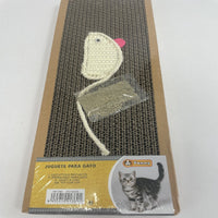 HKM-7040573 Durable Cat Scratching Post with Natural Sisal and Plush Base