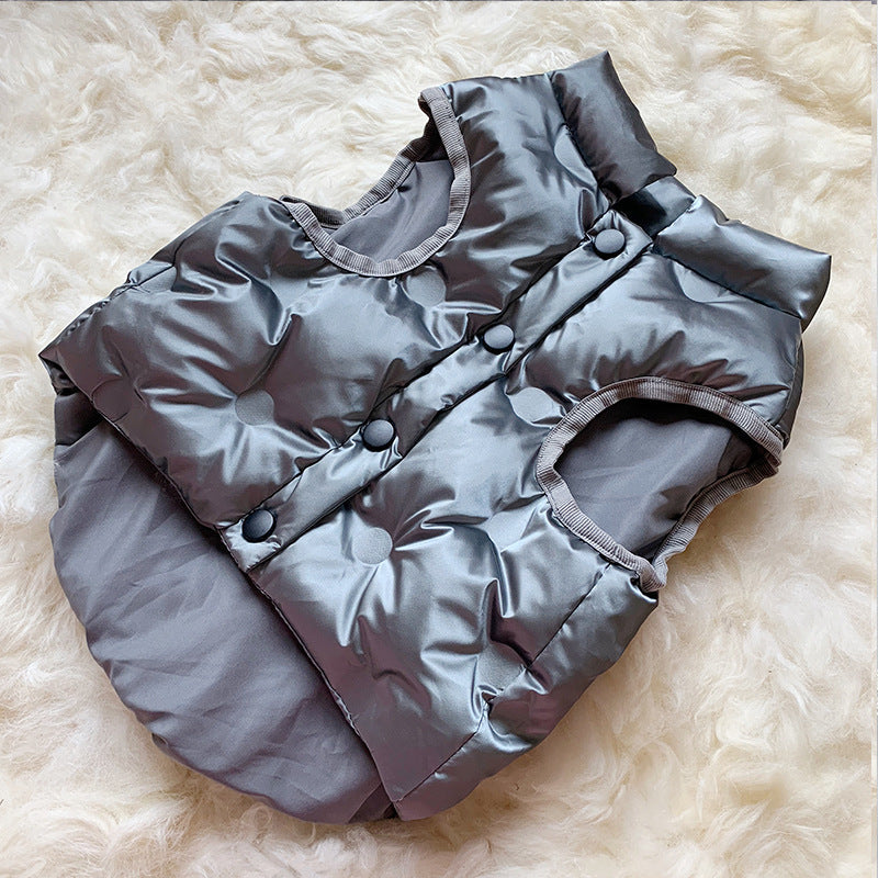 HKM-7040957 Bright Winter Cotton Coat for Dogs - Lightweight, Comfortable, and Stylish for All Breeds