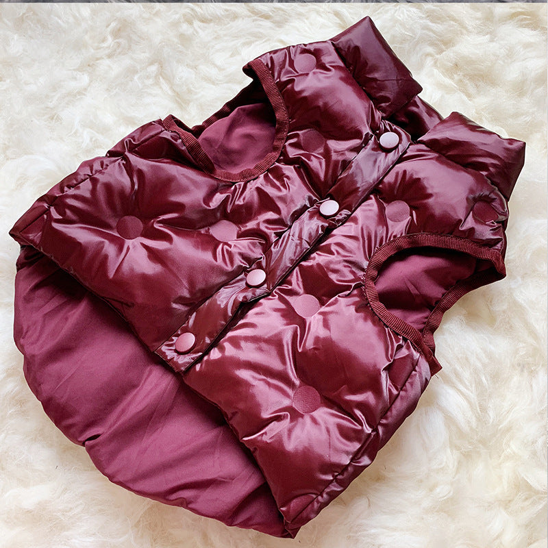 HKM-7040957 Bright Winter Cotton Coat for Dogs - Lightweight, Comfortable, and Stylish for All Breeds