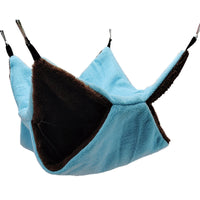 HKM-7041981 Cozy Plush Cloth Hamster Nest with Metal Buckles for Small Pets - Two Sizes Available