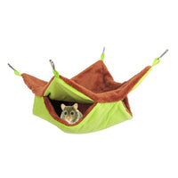 HKM-7041981 Cozy Plush Cloth Hamster Nest with Metal Buckles for Small Pets - Two Sizes Available