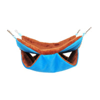HKM-7041981 Cozy Plush Cloth Hamster Nest with Metal Buckles for Small Pets - Two Sizes Available