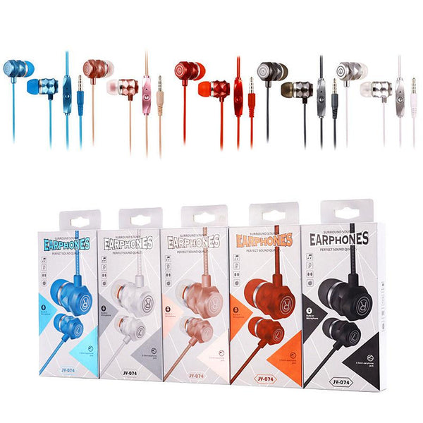HKM-704211 Wired In-Ear Headphones with Microphone for PC, 3.5mm Plug, 20-2000 Hz Frequency Response