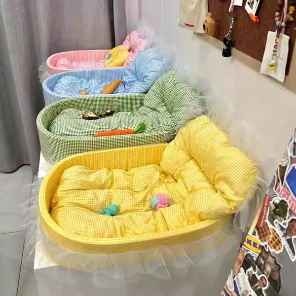 HKM-7042237 Fashion Macaron Four Seasons Pet Mat - Universal Winter Kennel for Dogs, 60 x 40 cm, Available in Four Colors
