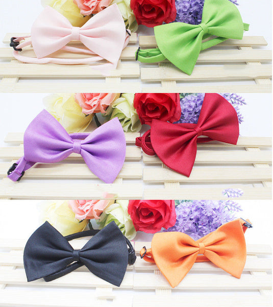 HKM-7042621 Colorful Bow Tie Pet Lead for Cats and Dogs, Warm Cloth Accessory with Floral Design, 51cm Length