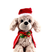HKM-7042749 Winter Monochrome Double-Sided Velvet Cape Hat Scarf Set for Pets