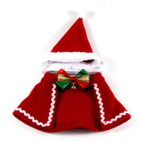 HKM-7042749 Winter Monochrome Double-Sided Velvet Cape Hat Scarf Set for Pets
