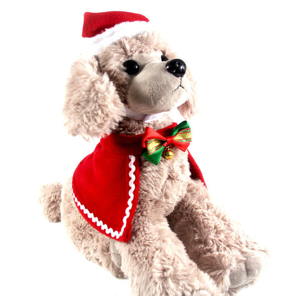HKM-7042749 Winter Monochrome Double-Sided Velvet Cape Hat Scarf Set for Pets