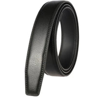 HKM-704595 Men's Custom Leather Belt with Automatic Buckle - Stylish and Adjustable Leather Strap