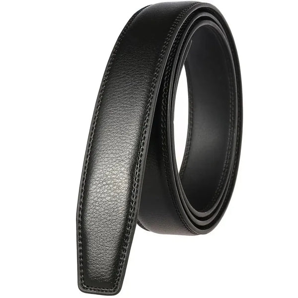 HKM-704595 Men's Custom Leather Belt with Automatic Buckle - Stylish and Adjustable Leather Strap