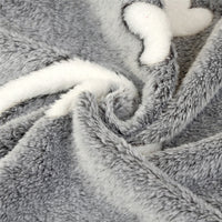 HKM-7046973 Cozy Velvet Pet Blanket - Breathable, Thickened Fabric, Multiple Sizes Available