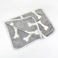 HKM-7046973 Cozy Velvet Pet Blanket - Breathable, Thickened Fabric, Multiple Sizes Available