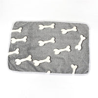HKM-7046973 Cozy Velvet Pet Blanket - Breathable, Thickened Fabric, Multiple Sizes Available