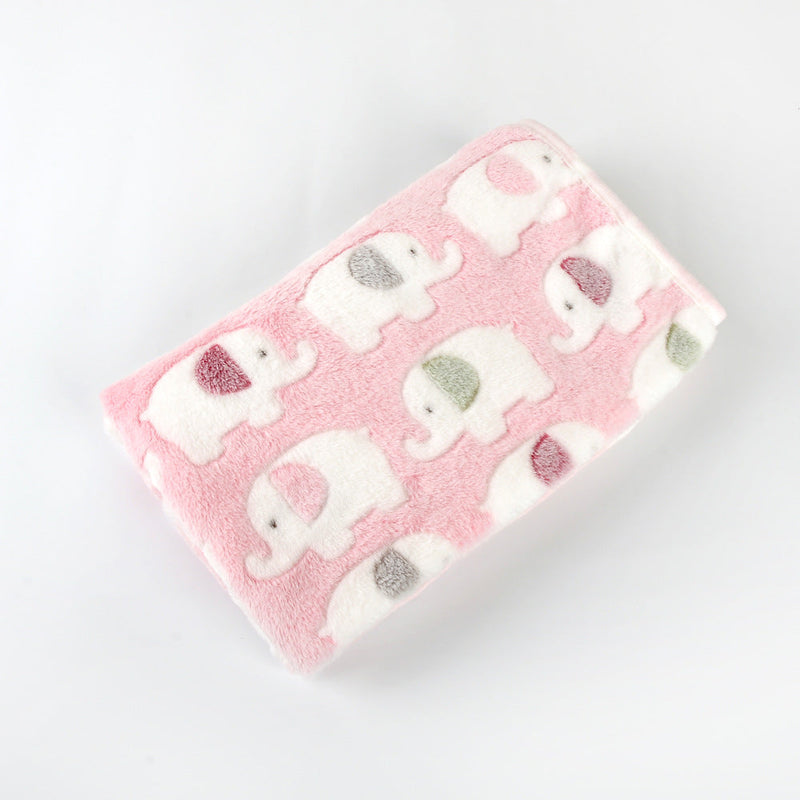 HKM-7046973 Cozy Velvet Pet Blanket - Breathable, Thickened Fabric, Multiple Sizes Available