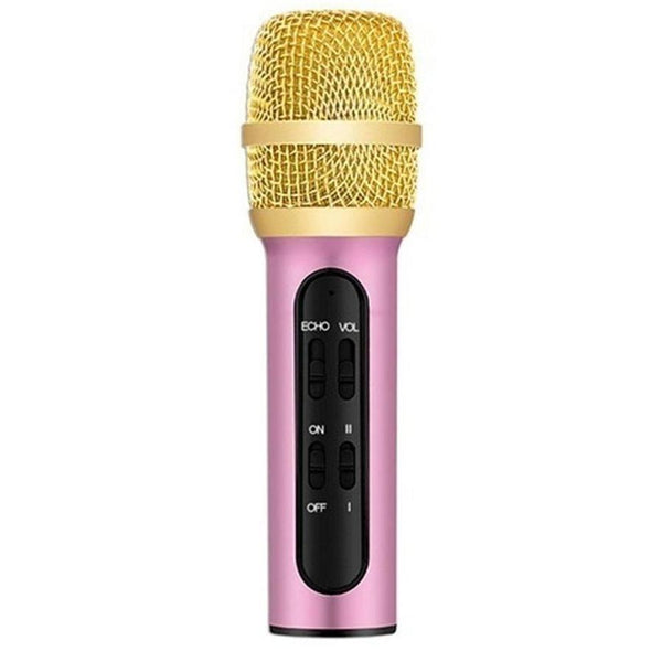 HKM-704723 Condenser Microphone with Sound Card for Home, Computer, Stage, and Recording - Heart-Shaped Pickup Pattern, Wireless, 400 mAh Battery, Multiple Colors Available