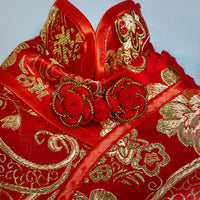HKM-7047741 Traditional Chinese Style Dog Cheongsam - Wanfeng Tang Suit for Small Breeds