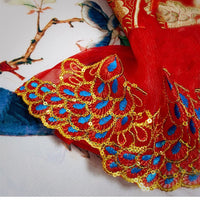 HKM-7047741 Traditional Chinese Style Dog Cheongsam - Wanfeng Tang Suit for Small Breeds