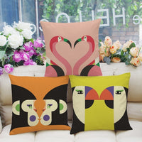 HKM-704787 Geometric Abstract Animal Cushion Cover - Chemical Fiber with PP Cotton Filling