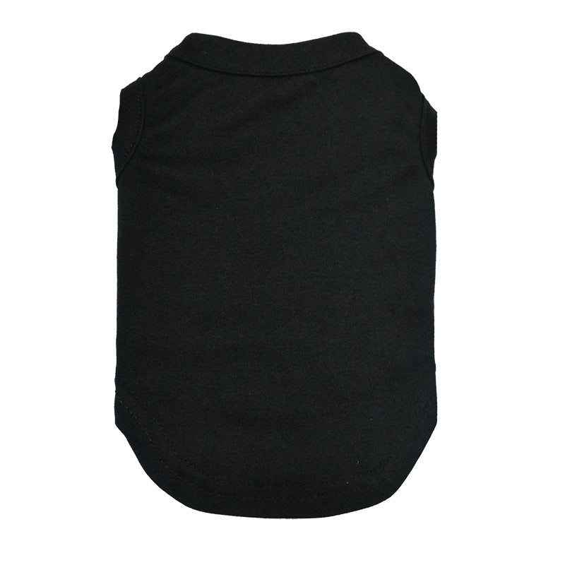 HKM-7048509 Casual Cotton T-shirt for Dogs in Various Colors and Sizes
