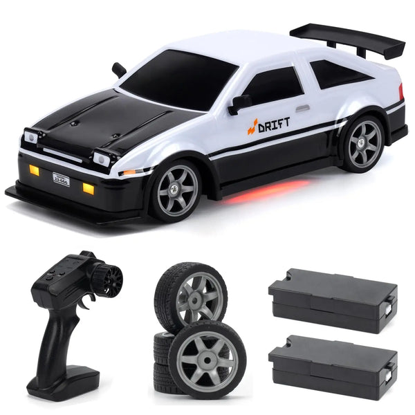 HKM-704851 1:16 Electric 4WD Drift Car RC Toy with Replaceable Tires and Modular Battery for Indoor-Outdoor Racing
