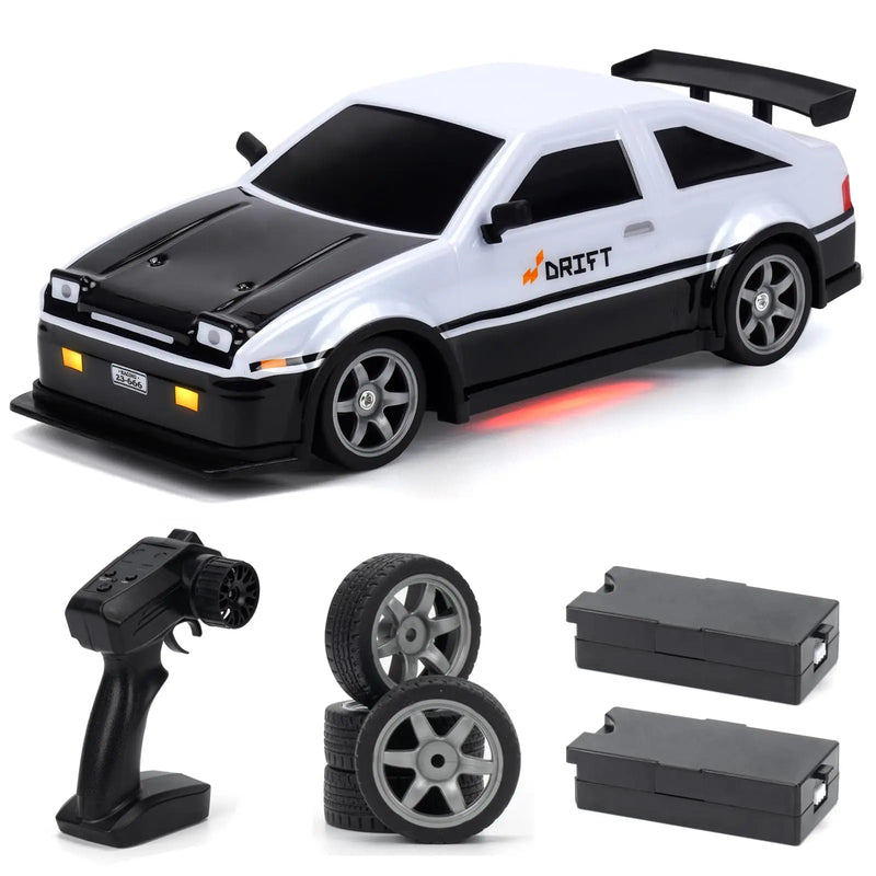 HKM-704851 1:16 Electric 4WD Drift Car RC Toy with Replaceable Tires and Modular Battery for Indoor-Outdoor Racing