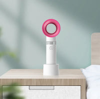HKM-704915 Portable Rechargeable Leafless USB Bladeless Mini Handheld Fan for Cooling and Air Circulation