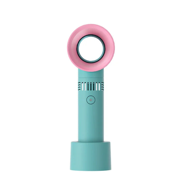HKM-704915 Portable Rechargeable Leafless USB Bladeless Mini Handheld Fan for Cooling and Air Circulation