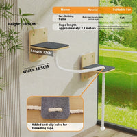 HKM-7049405 Sisal Cat Scratching Space Capsule with Sucker Lanyard and Scratch Columns