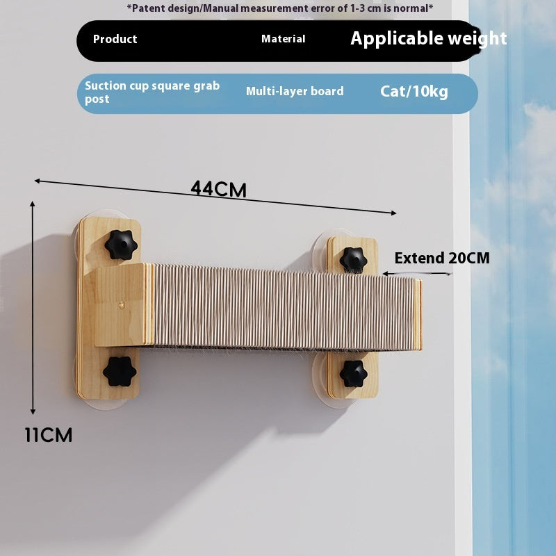 HKM-7049405 Sisal Cat Scratching Space Capsule with Sucker Lanyard and Scratch Columns