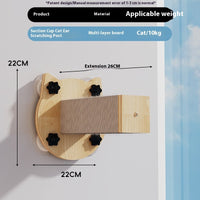 HKM-7049405 Sisal Cat Scratching Space Capsule with Sucker Lanyard and Scratch Columns