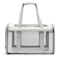 HKM-7049789 Foldable Transparent Pet Carrier Bag for Cats and Dogs, Breathable Oxford Cloth, Medium Soft Design