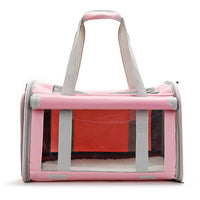 HKM-7049789 Foldable Transparent Pet Carrier Bag for Cats and Dogs, Breathable Oxford Cloth, Medium Soft Design
