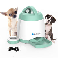 HKM-705043 Automatic Push Button Dog Feeder with Non-Toxic Material and USB Charging