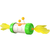 HKM-7050941 Interactive Cat Tumbler Toy with Feather Stick - Engaging Playtime for Feline Friends