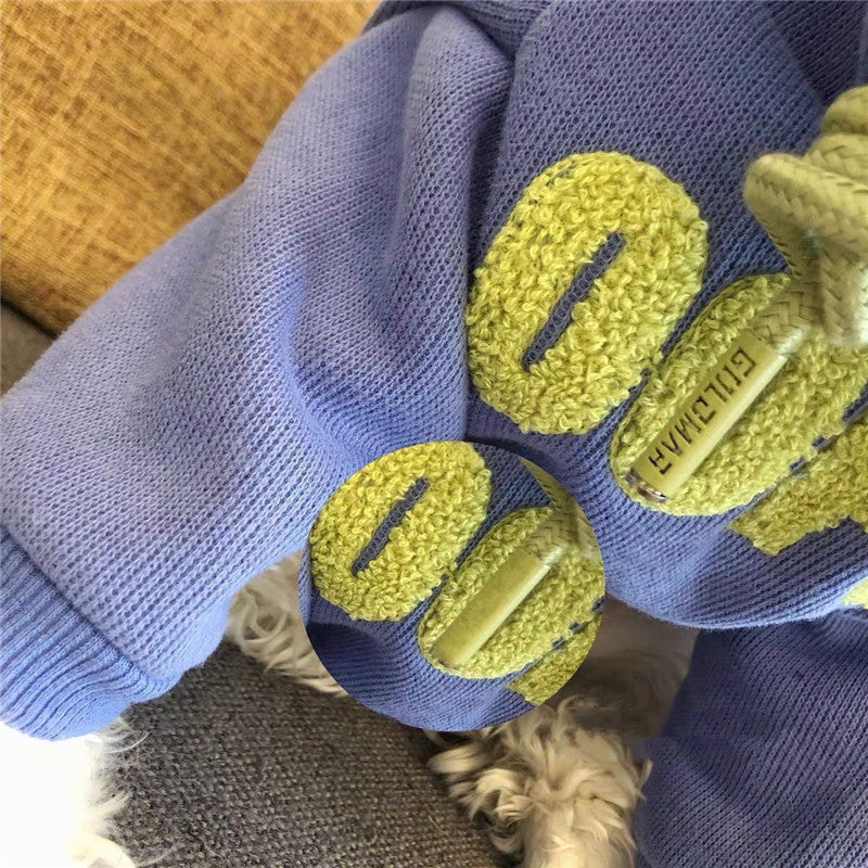 HKM-7051197 Cozy Plus Velvet Hooded Sweater for Small to Medium Dogs and Cats