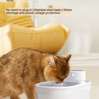 HKM-7051965 Intelligent Wireless Pet Water Dispenser with Stainless Steel Plate for Cats and Dogs