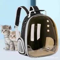 HKM-7052349 Transparent Panoramic Four Seasons Universal Pet Backpack with Side Opening - Breathable Design in Various Colors