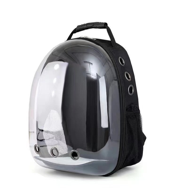 HKM-7052349 Transparent Panoramic Four Seasons Universal Pet Backpack with Side Opening - Breathable Design in Various Colors