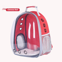 HKM-7052349 Transparent Panoramic Four Seasons Universal Pet Backpack with Side Opening - Breathable Design in Various Colors