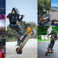 HKM-705235 YUME 60V X11+ Dual Motor Off-Road Electric Scooter with 11-Inch Tires, 40-50 km Range, and Full Suspension