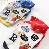 HKM-7052477 Cozy Cotton Hooded Sweatshirt for Dogs - Autumn and Winter Essentials